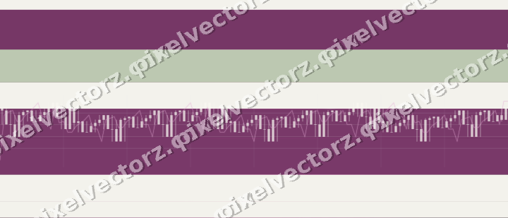 Glowing neon chart background in magenta and lime