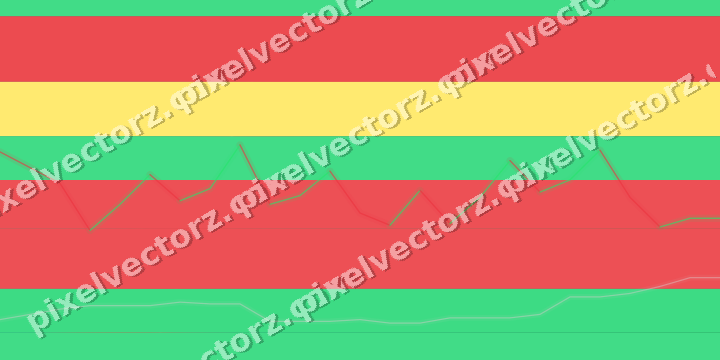 Glowing neon chart background in red and orange