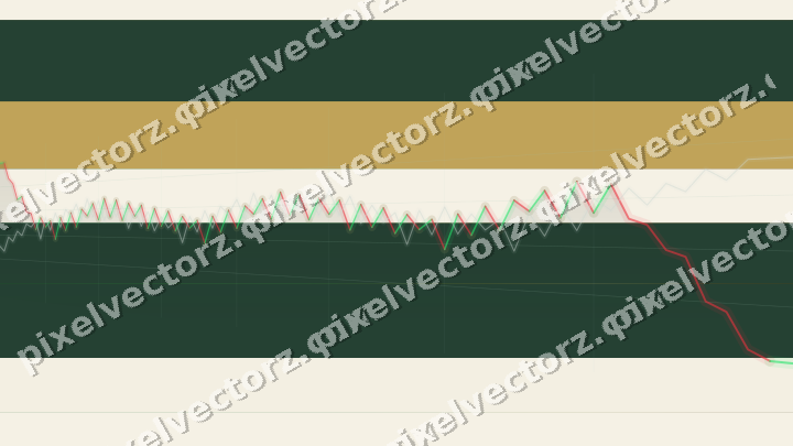 Glowing neon chart background in green and amber