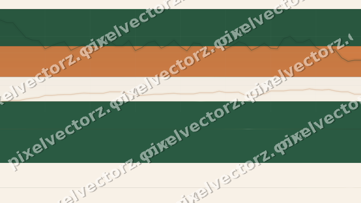 Glowing neon chart background in green and orange