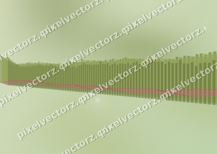 Soft pastel chart background in lime and pink