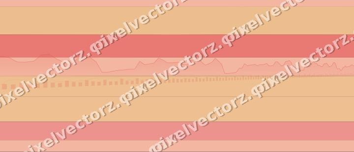 Glowing neon chart background in red and orange