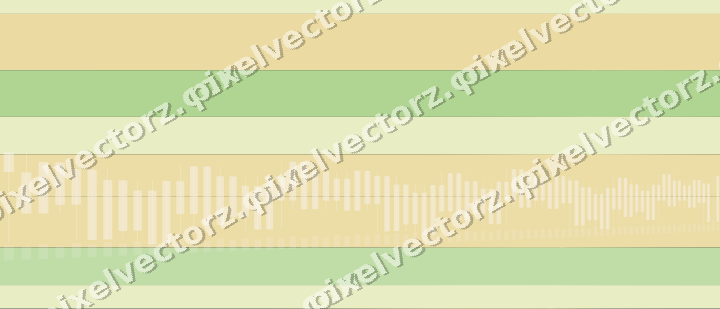 Glowing neon chart background in lime and yellow