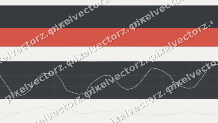 Glowing neon chart background in blue and red