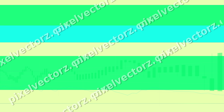 Glowing neon chart background in green and lime