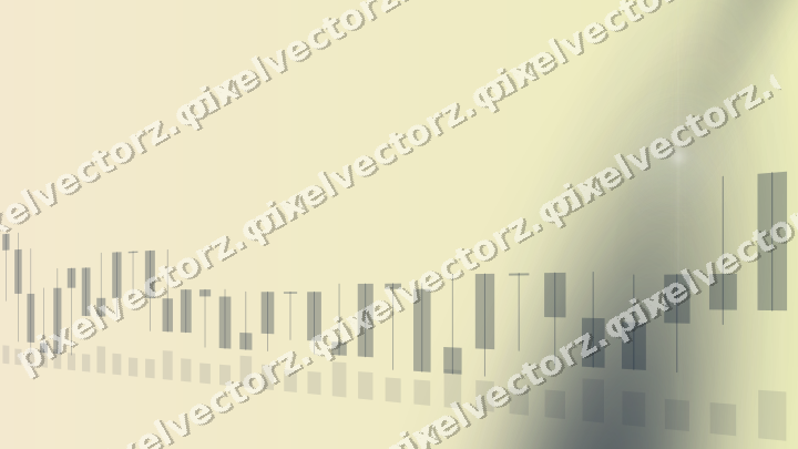 Soft pastel chart background in dark blue and amber