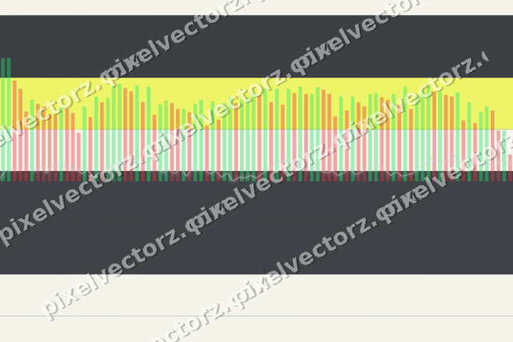 Glowing neon chart background in yellow and grey