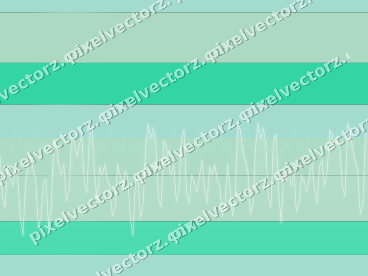 Glowing neon chart background in green and teal