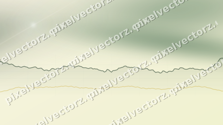 Soft pastel chart background in dark green and amber