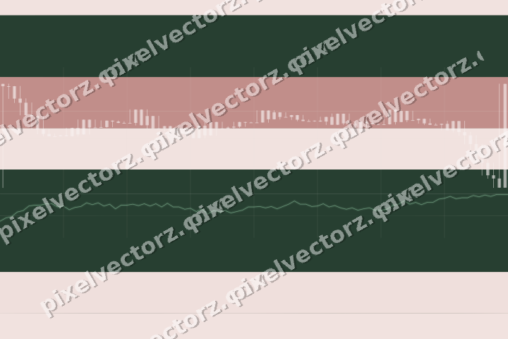 Soft pastel chart background in dark green and red