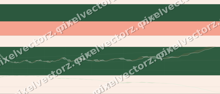 Glowing neon chart background in green and red