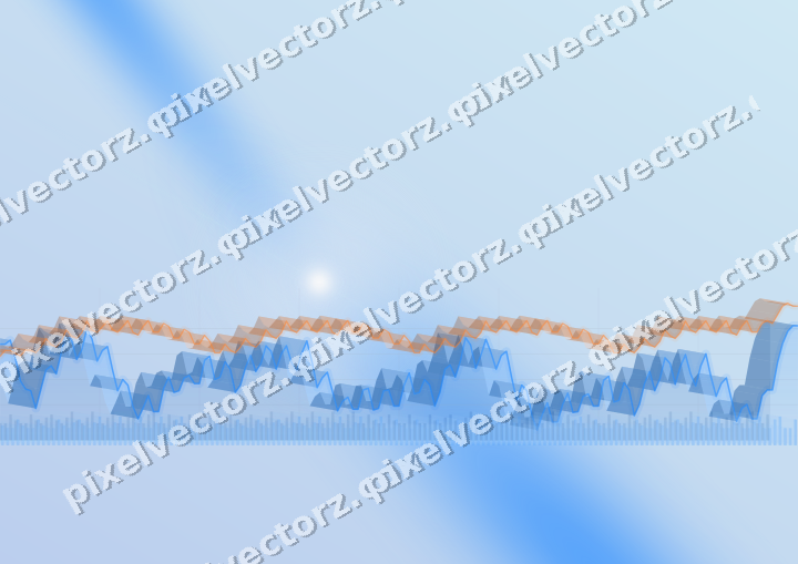 Soft pastel chart background in blue and red
