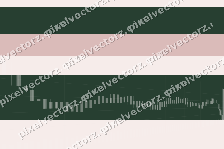 Glowing neon chart background in green and red