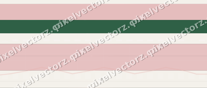 Glowing neon chart background in red and green