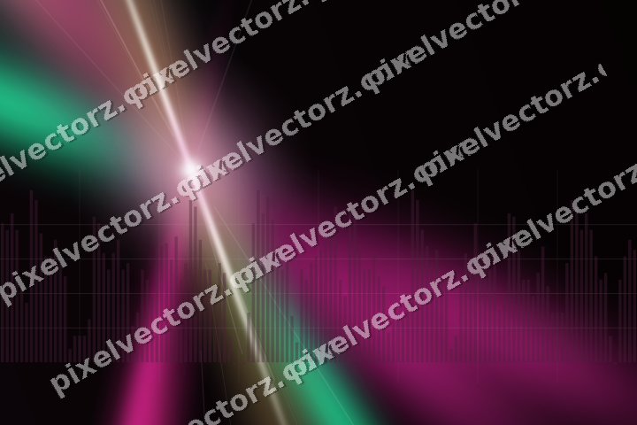 Glowing neon chart background in magenta and pink
