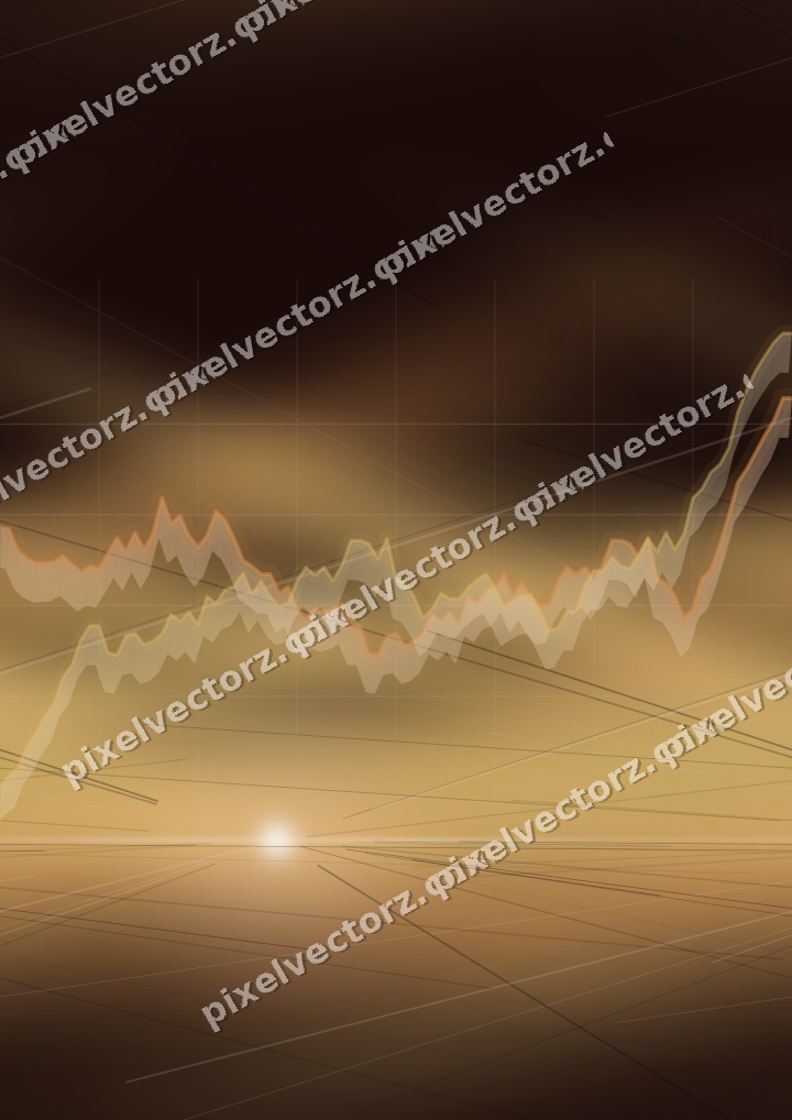 Nahtloser Neon Diagramm Hintergrund in Orange und Bernstein