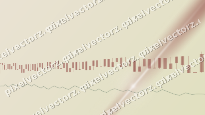 Soft pastel chart background in dark red and dark green