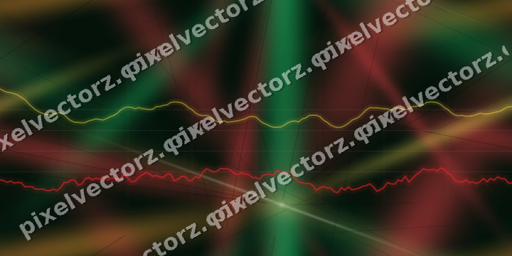 Nahtloser Neon Diagramm Hintergrund in Rot und Orange