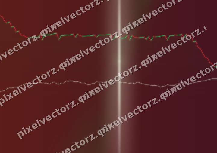 Glowing neon chart background in dark lime and dark pink