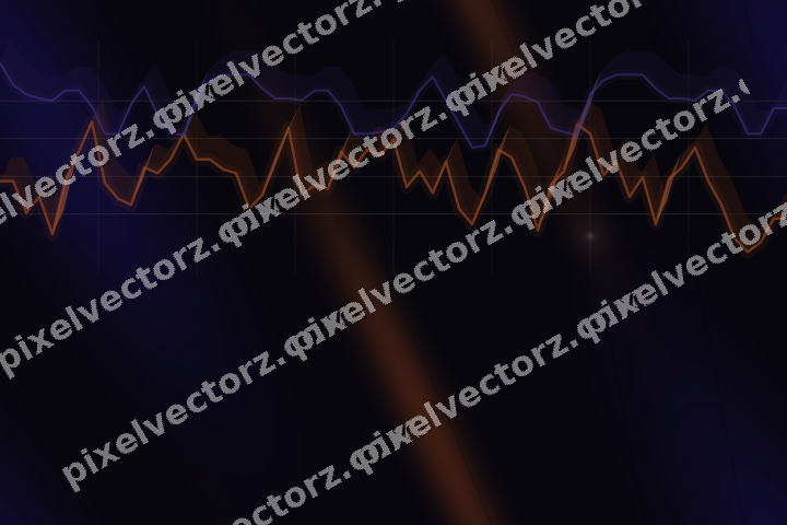 Nahtloser Neon Diagramm Hintergrund in Orange und Blau