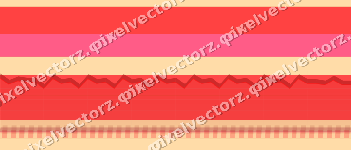 Glowing neon chart background in red and orange