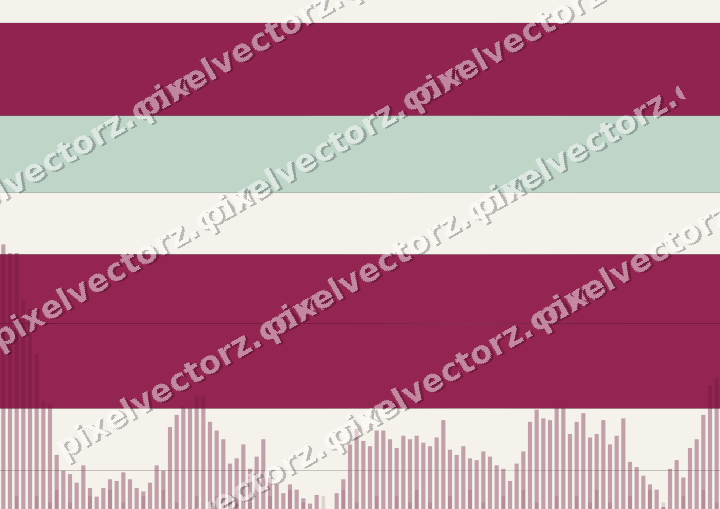 Glowing neon chart background in pink and green