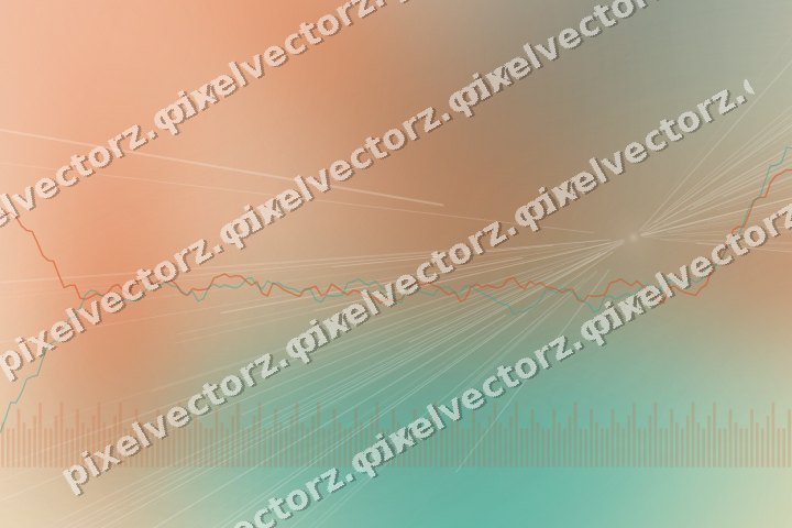 Soft pastel chart background in orange and teal