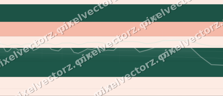 Glowing neon chart background in green and orange