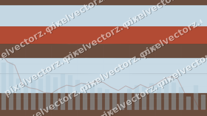Glowing neon chart background in cyan and red