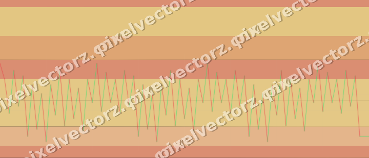 Glowing neon chart background in orange and amber
