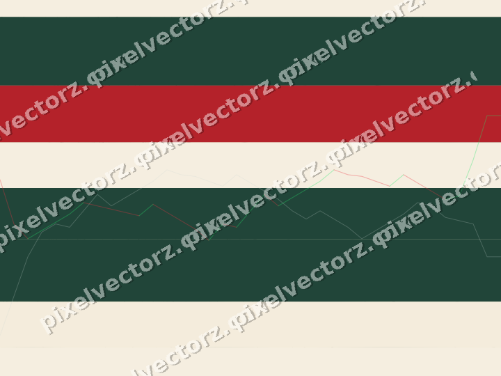 Soft pastel chart background in dark green and red