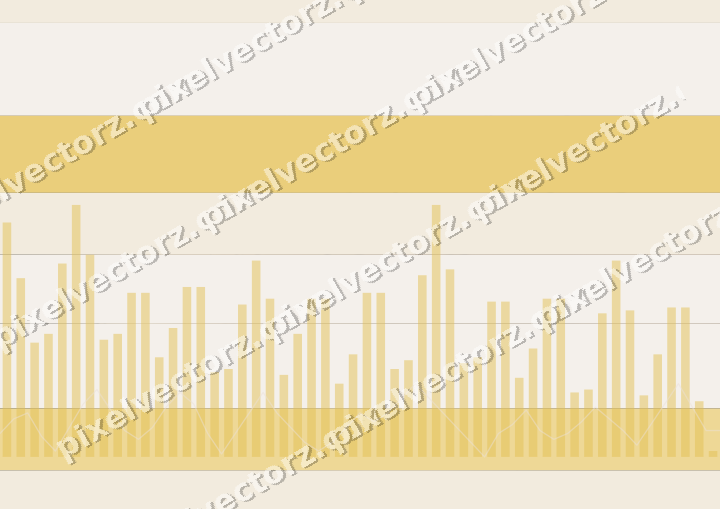 Glowing neon chart background in amber and orange