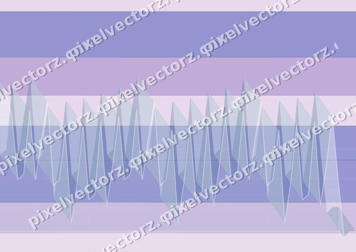 Glowing neon chart background in purple and blue