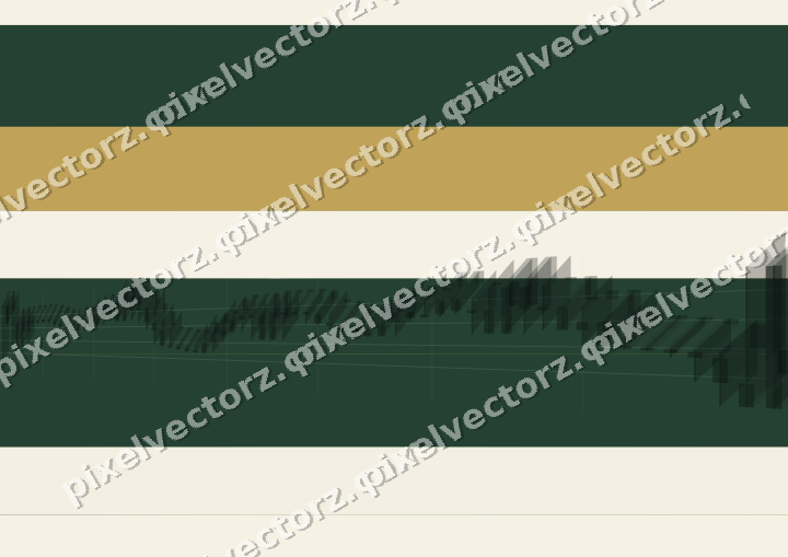 Glowing neon chart background in green and amber