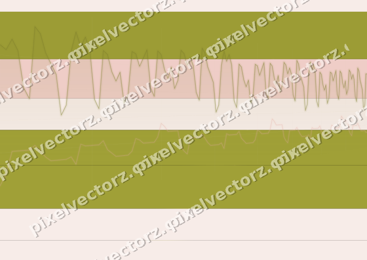 Glowing neon chart background in yellow and red