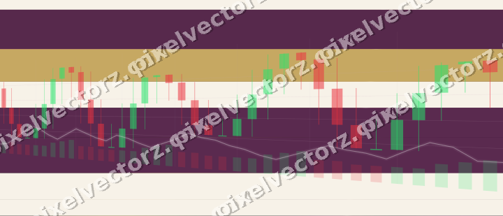 Glowing neon chart background in magenta and amber