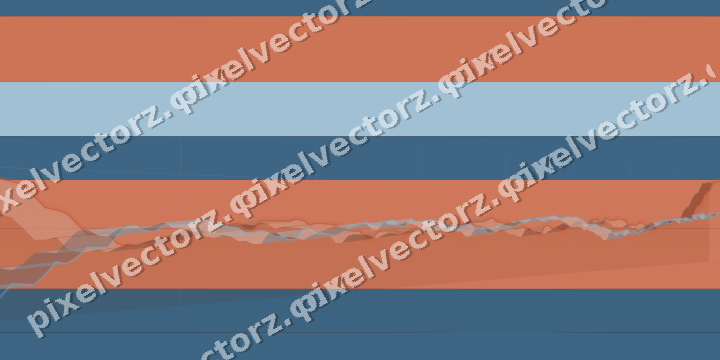 Glowing neon chart background in orange and cyan