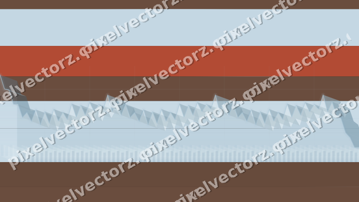 Glowing neon chart background in cyan and red