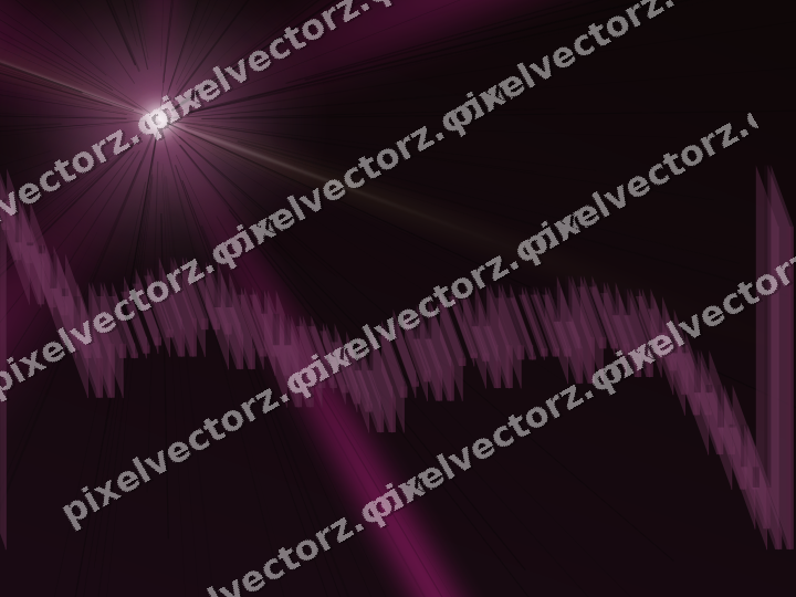 Glowing neon chart background in magenta and pink