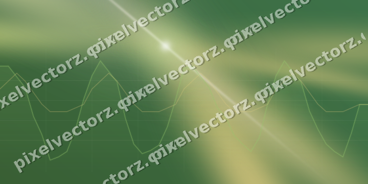 Glowing neon chart background in lime and yellow
