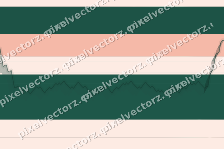 Glowing neon chart background in green and orange