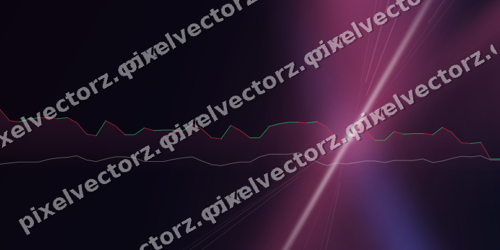 Glowing neon chart background in pink and blue