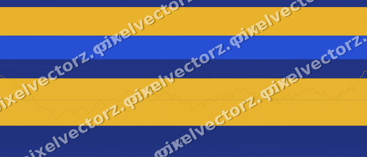 Glowing neon chart background in amber and blue