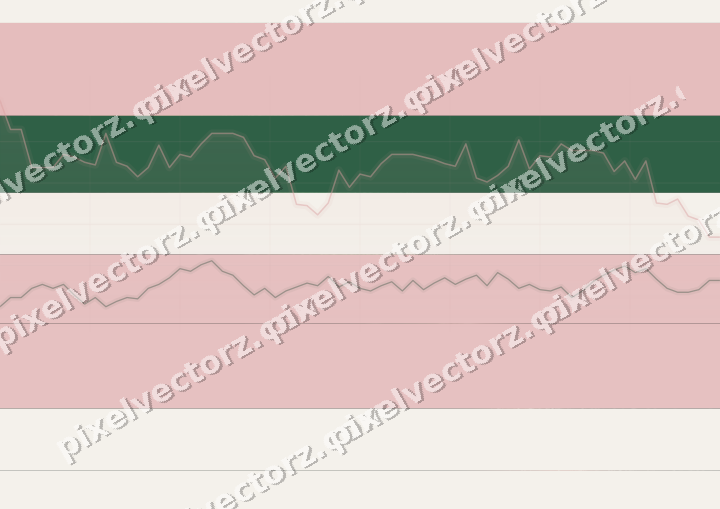 Glowing neon chart background in red and green