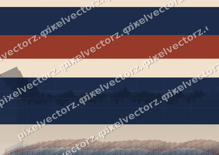 Soft pastel chart background in dark blue and red