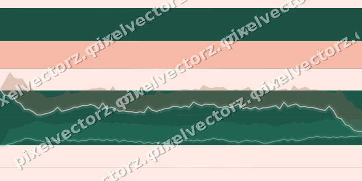 Glowing neon chart background in green and orange
