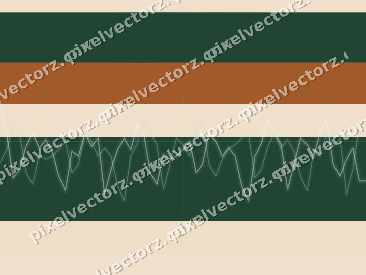 Soft pastel chart background in dark green and orange