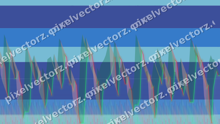 Soft pastel chart background in blue and cyan