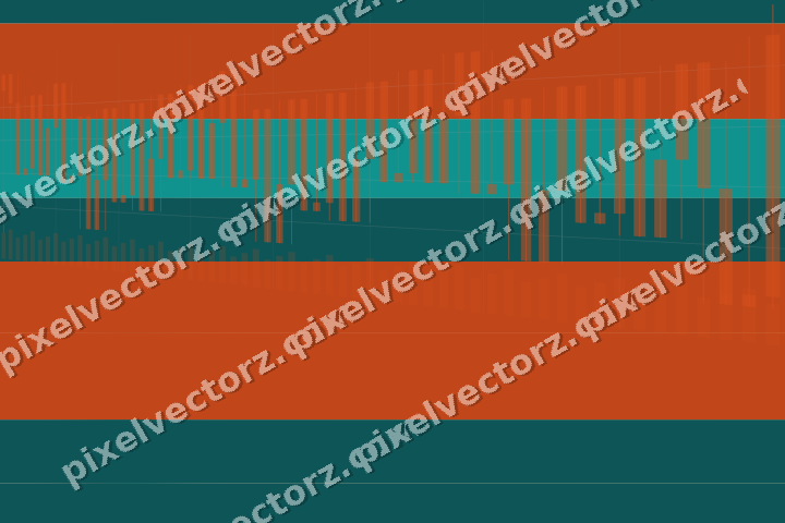 Soft pastel chart background in orange and teal