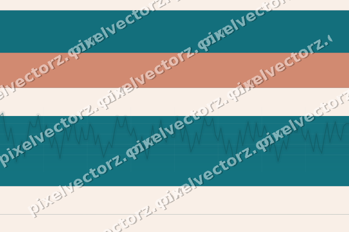 Glowing neon chart background in dark teal and orange